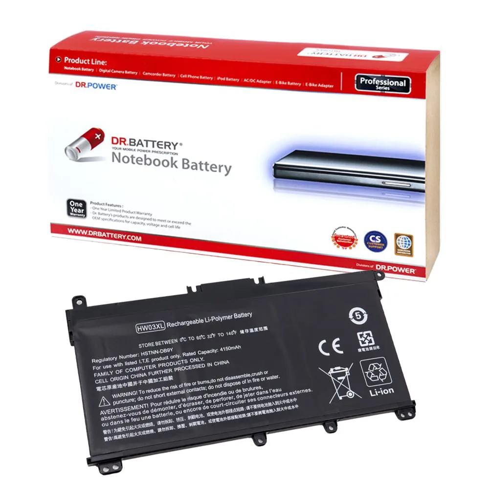 Dr. Battery Dr. Battery HP 17-CP Series laptop battery HW03XL 4150 mAh 11.4V — product photo