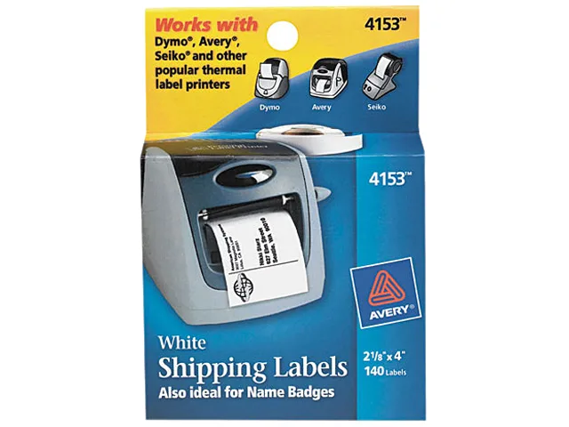 Avery Avery 4153 Shipping Labels 140 Roll 2-1/8" x 4 — product photo