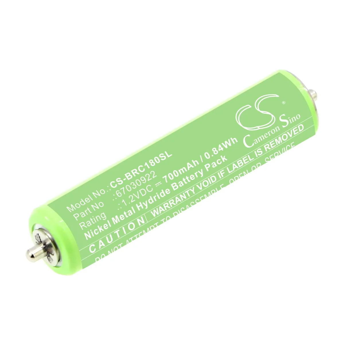 Cameron Sino 700mAh 1.2V Battery for Braun Shavers — product photo