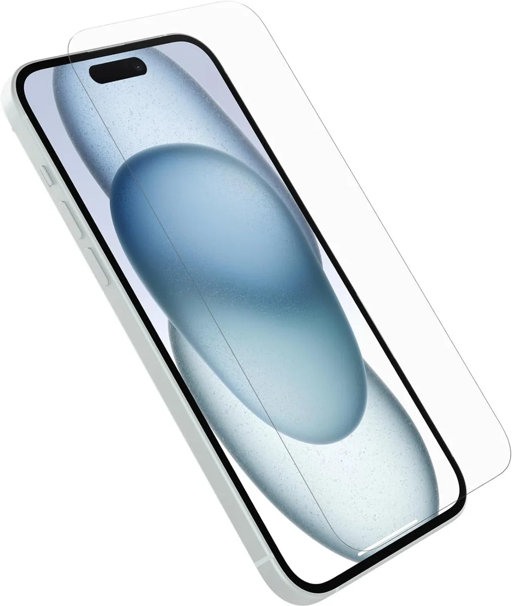 Clear glass screen protector for iPhone 15 Pro Max