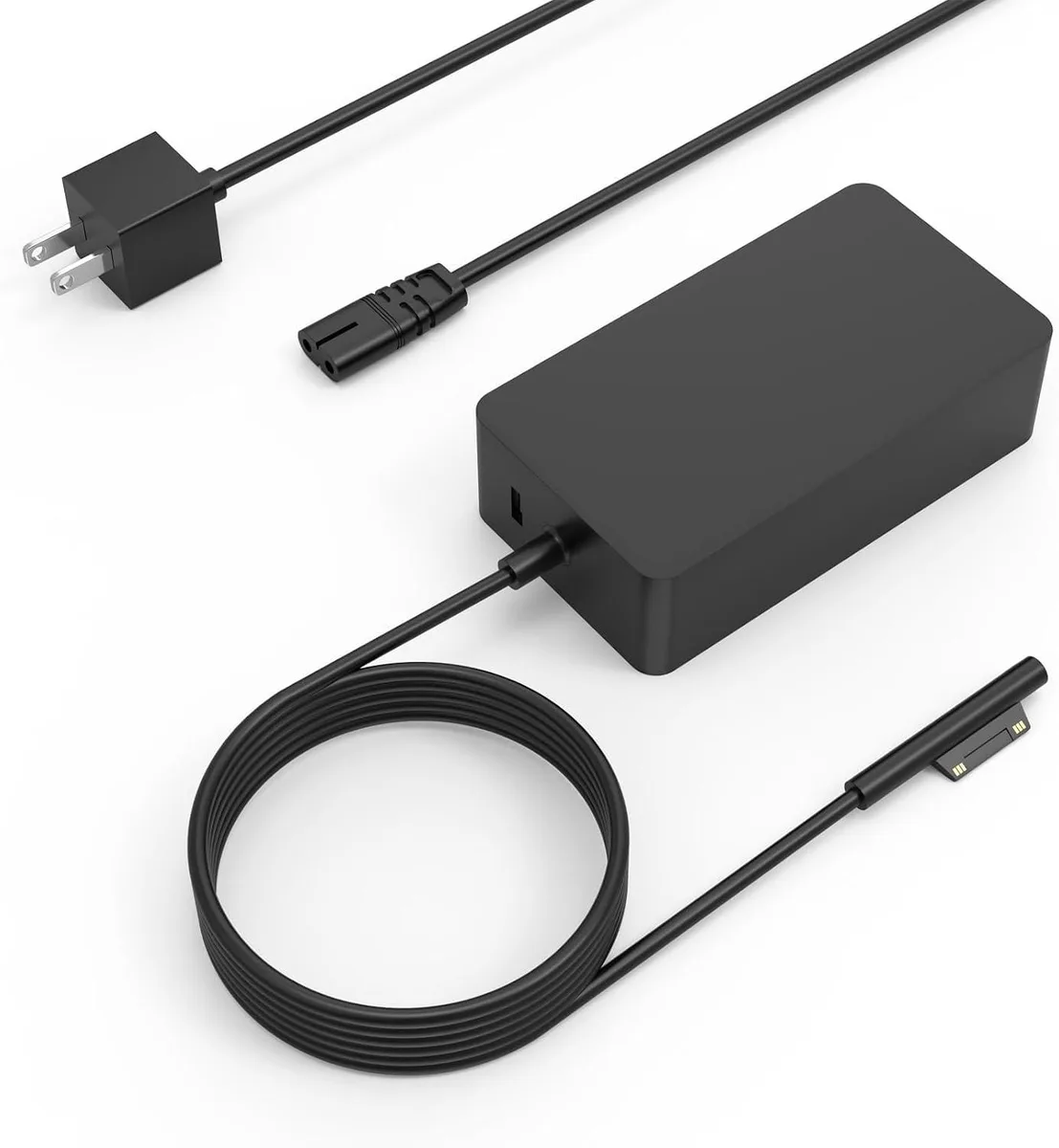Kenuco Kenuco 65W Surface Pro Charger 10ft Cable USB Port — product photo