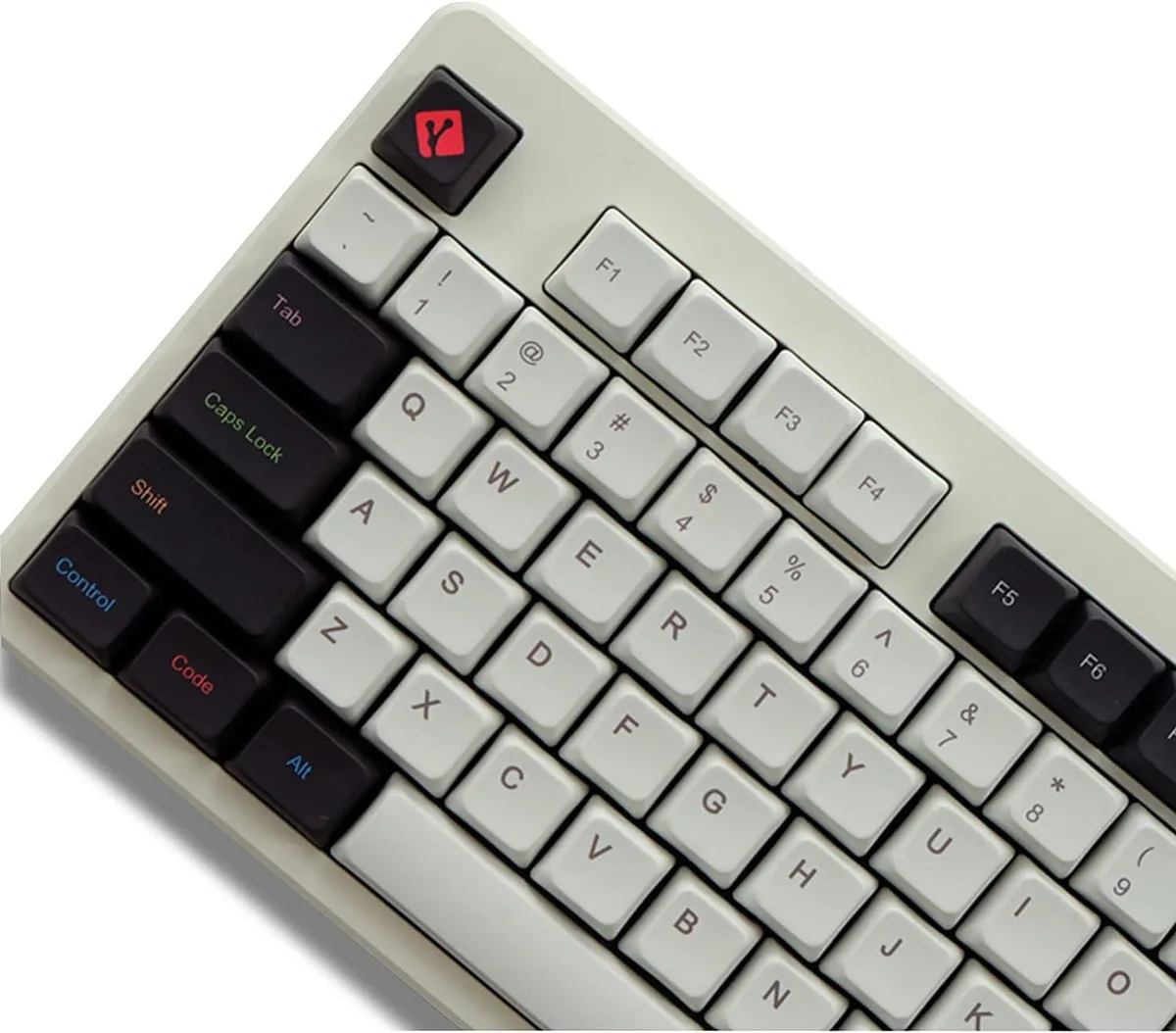 EVESKY EVESKY PBT XDA Dye-Sub 123-Key Keycaps White — product photo