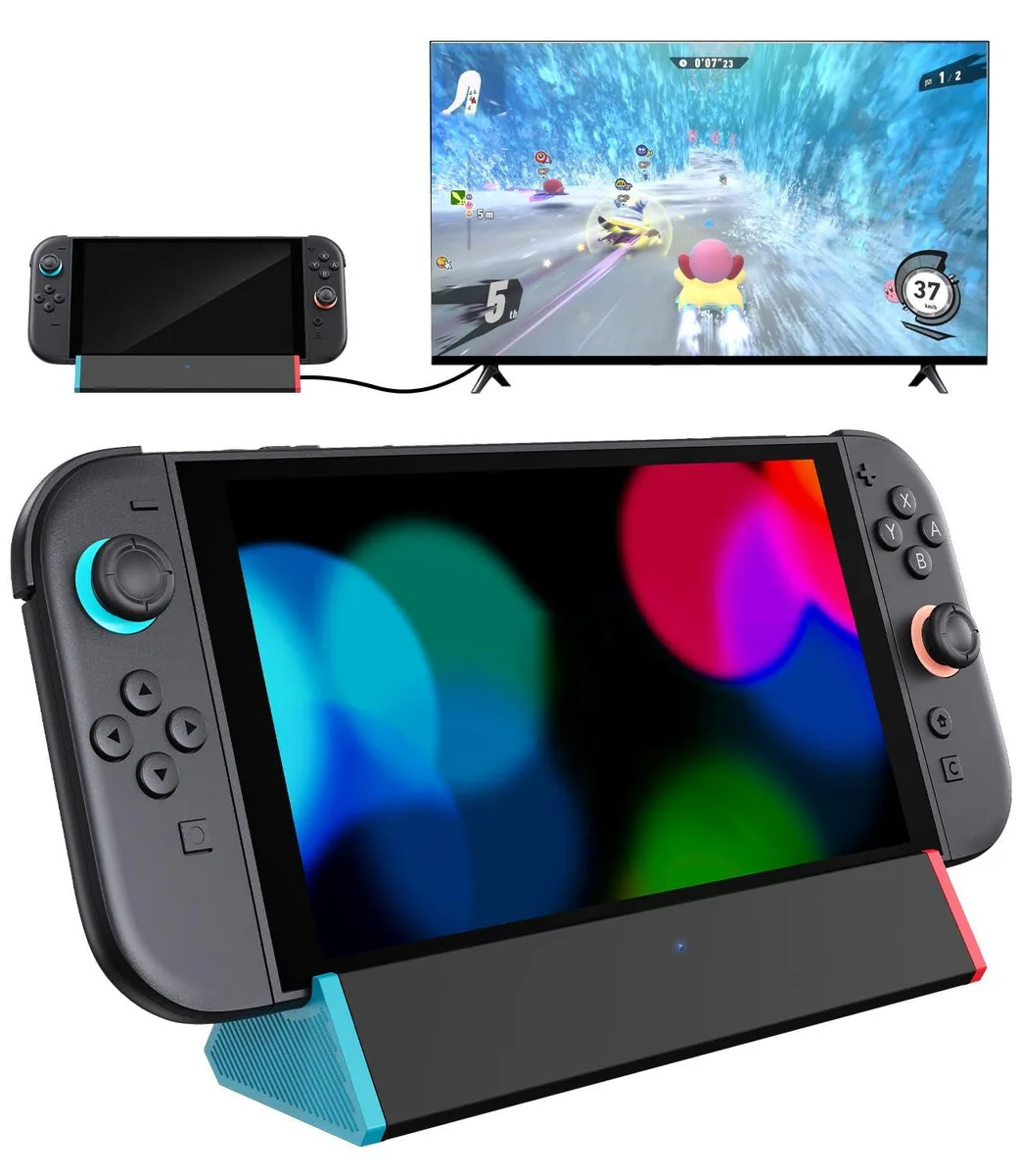  SiWiQU Nintendo Switch 2 Docking Station Blue 4K@120Hz — product photo