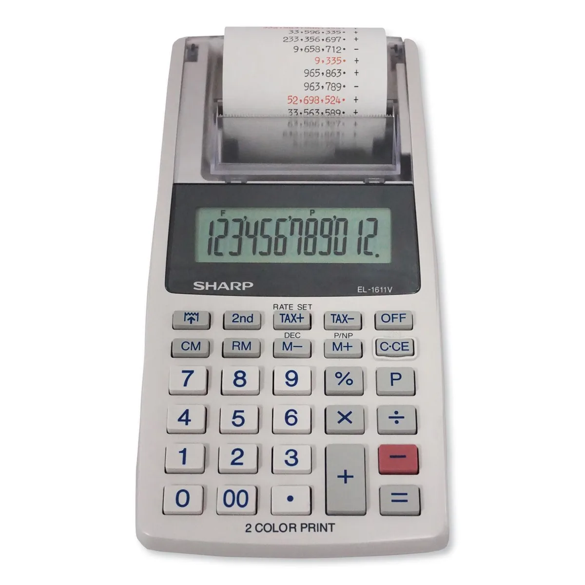 Sharp Sharp EL-1611V Printing Calculator Black/Red — product photo