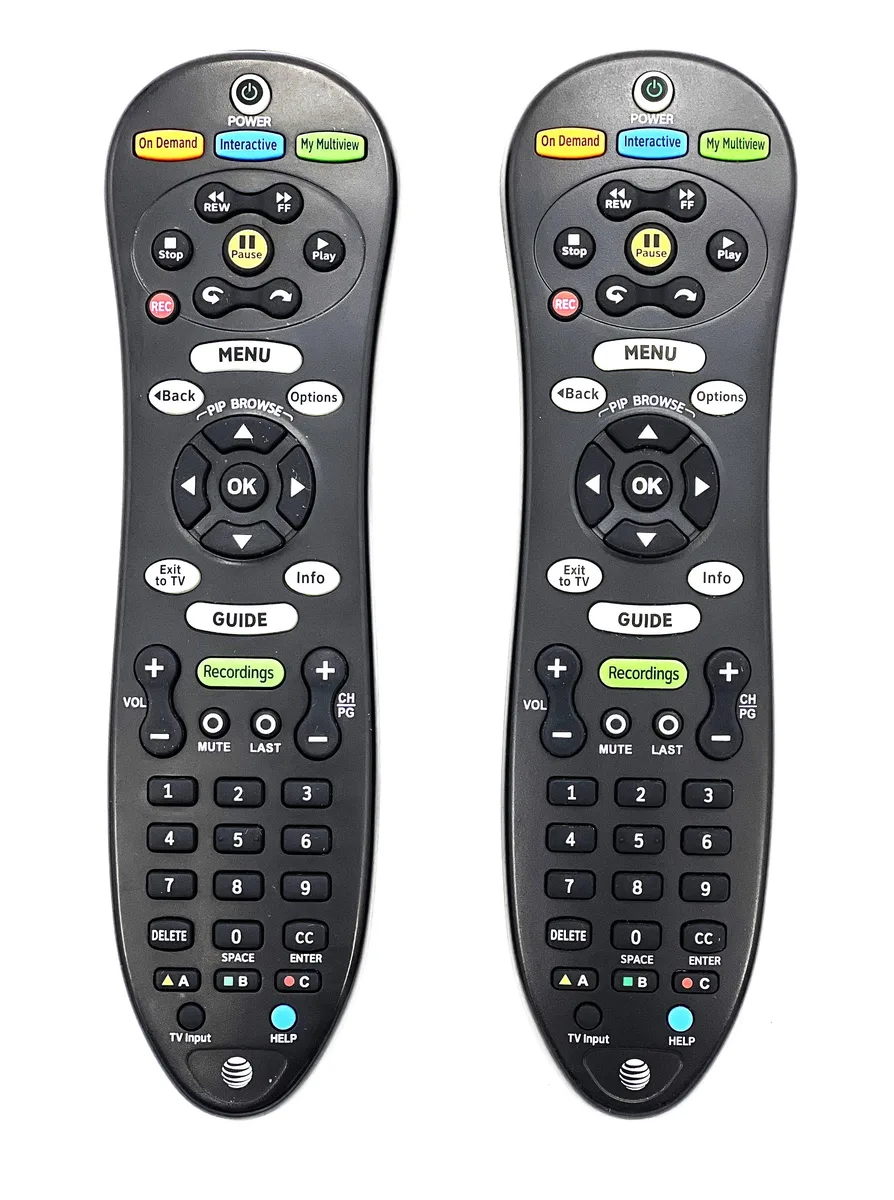 AT&amp;T AT&amp;T S20 Universal Remote 2 Pack Black 30 Feet .44 — product photo