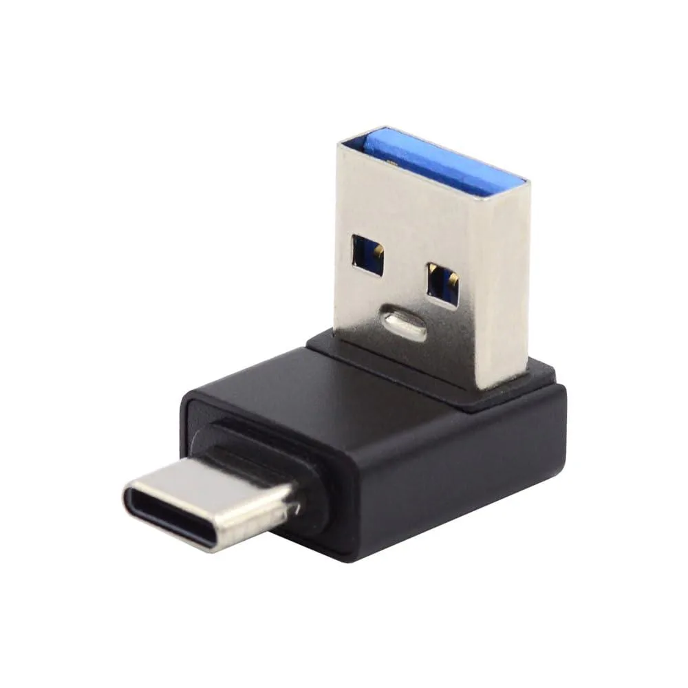 Fervit Fervit USB 3.0 Type A to USB 3.1 Type C 10Gbps 90 Degree Adapter — product photo