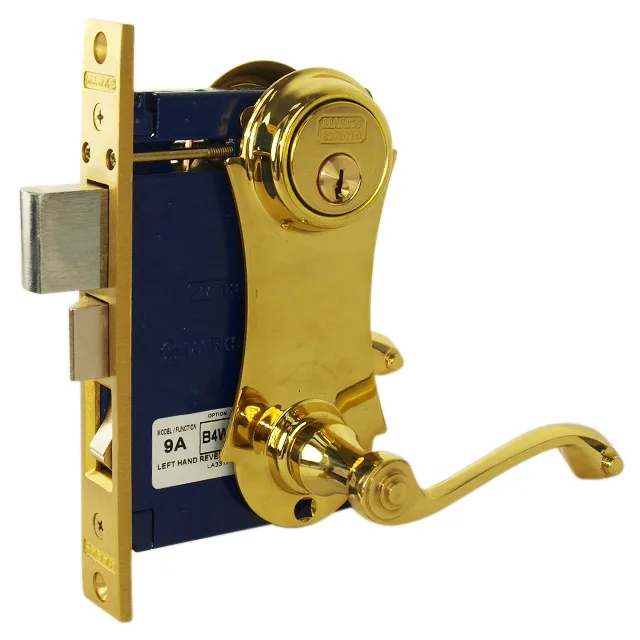 Marks USA Marks USA 9215AC3RHR Polished Brass Right Hand Reverse Mortise Door Lock — product photo