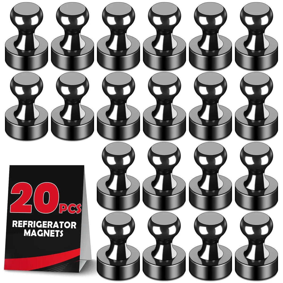  LOVIMAG 20 Black Neodymium Magnets .47in — product photo