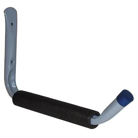 Gray painted steel hook, single point, nail-in mounting, 50 lb capacity