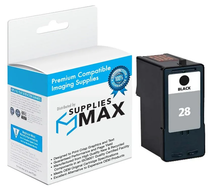 SuppliesMax SuppliesMax Lexmark 18C1528 Black Inkjet Cartridge 175 Pages — product photo