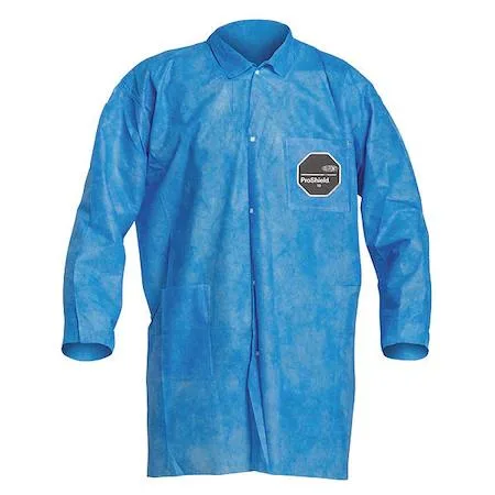 DuPont DuPont ProShield 10 Disposable Lab Coat Blue Snaps — product photo