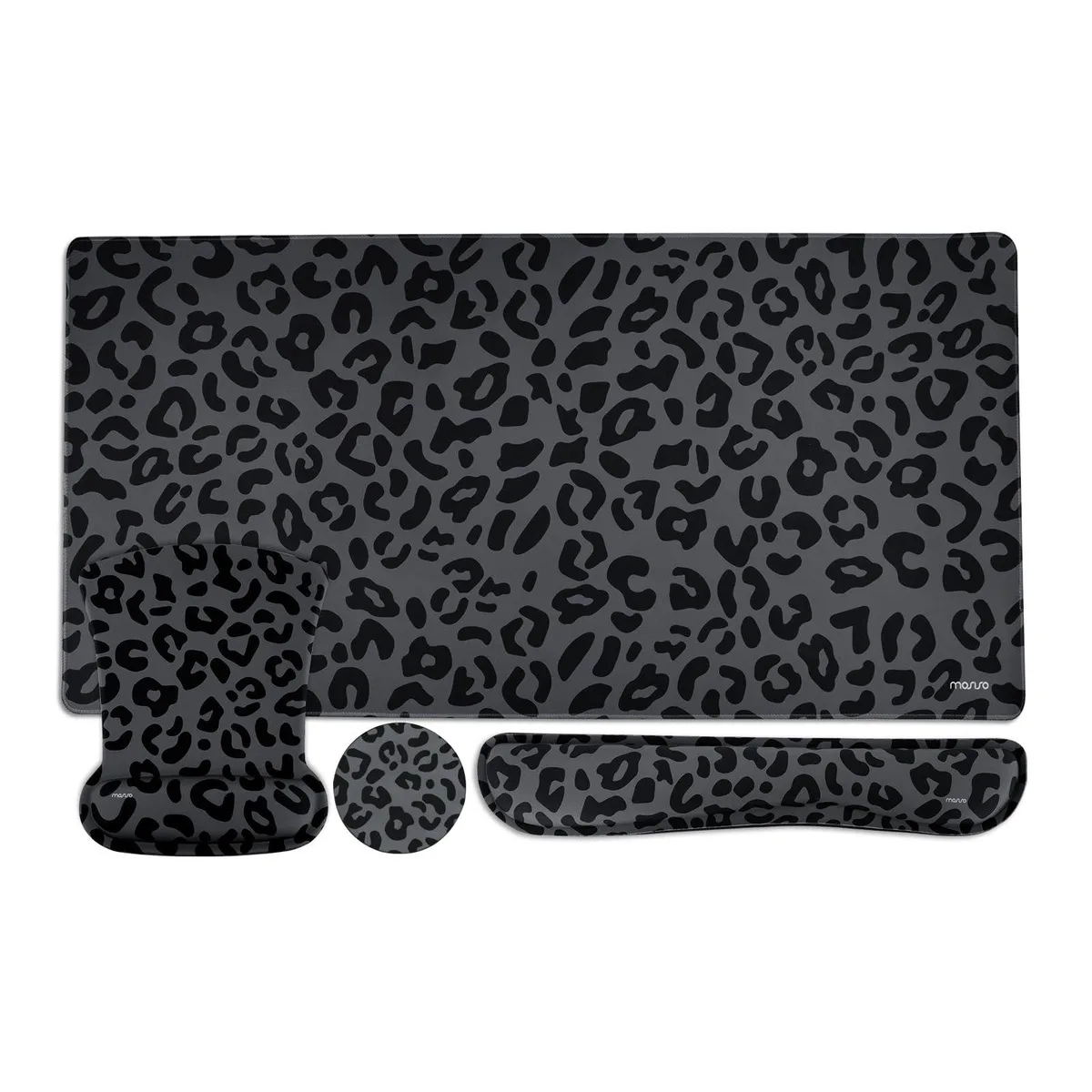 MOSISO Mouse Pad & Keyboard Set 31.5 x 15.75 in Black — product photo