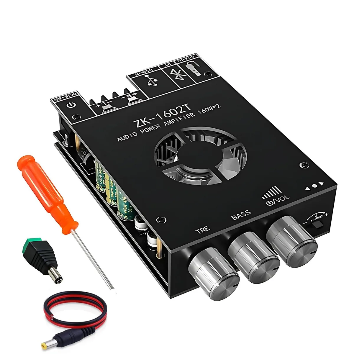  320W 2.0 Channel Audio Amplifier Board with Bluetooth 5.0 — product photo