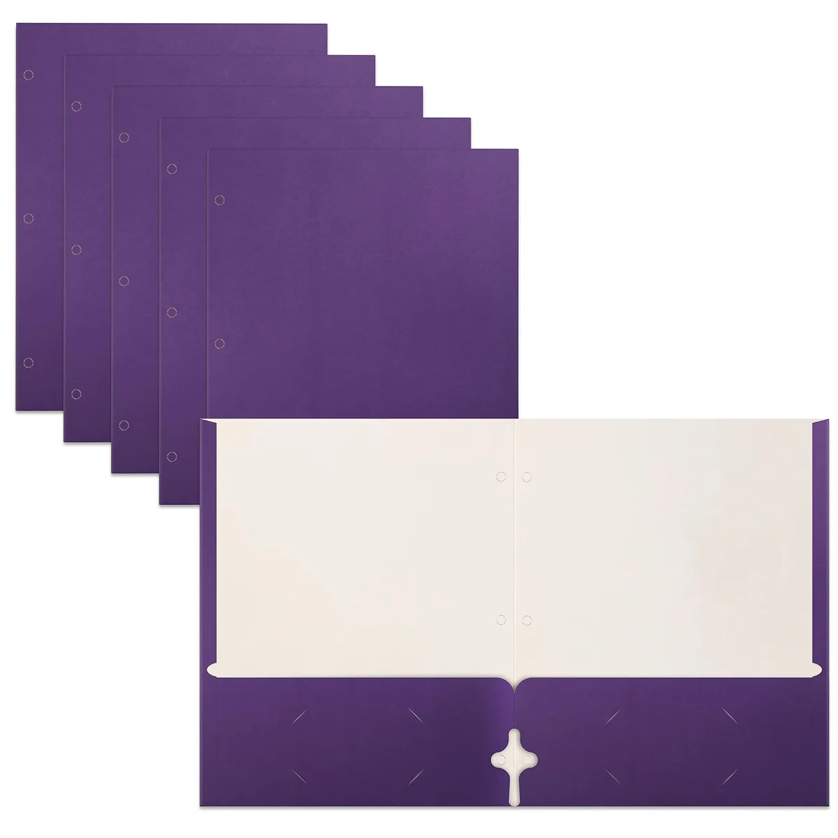  CEP 80124 Two Pocket Portfolio File Folder 50-Pack Purple Letter Size — product photo