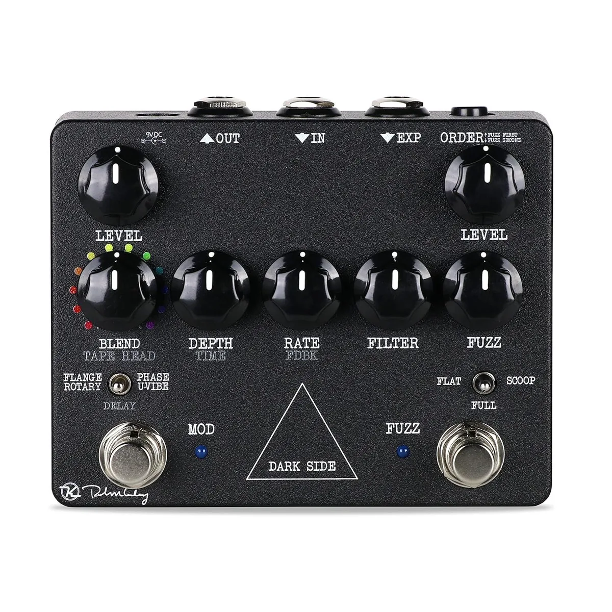 LORDWORLD LORDWORLD Dark Side Fuzz Mod Workstation Pedal Black KDark — product photo