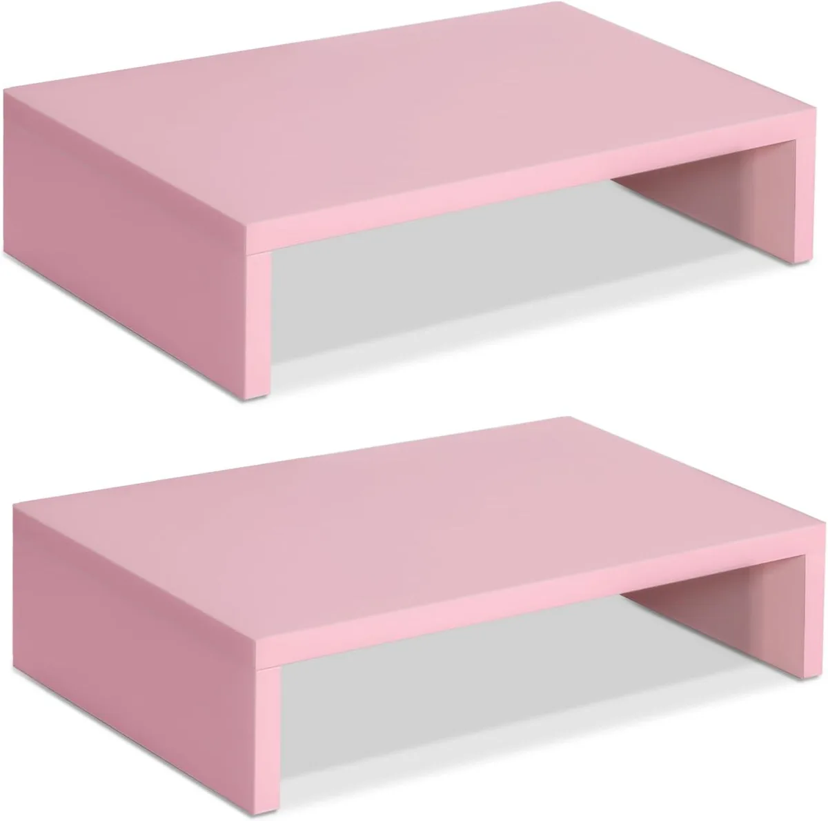 PISKEKAT PISKEKAT 2-Pack Adjustable Monitor Stand Riser — 14 in, 80 lb capacity — product photo