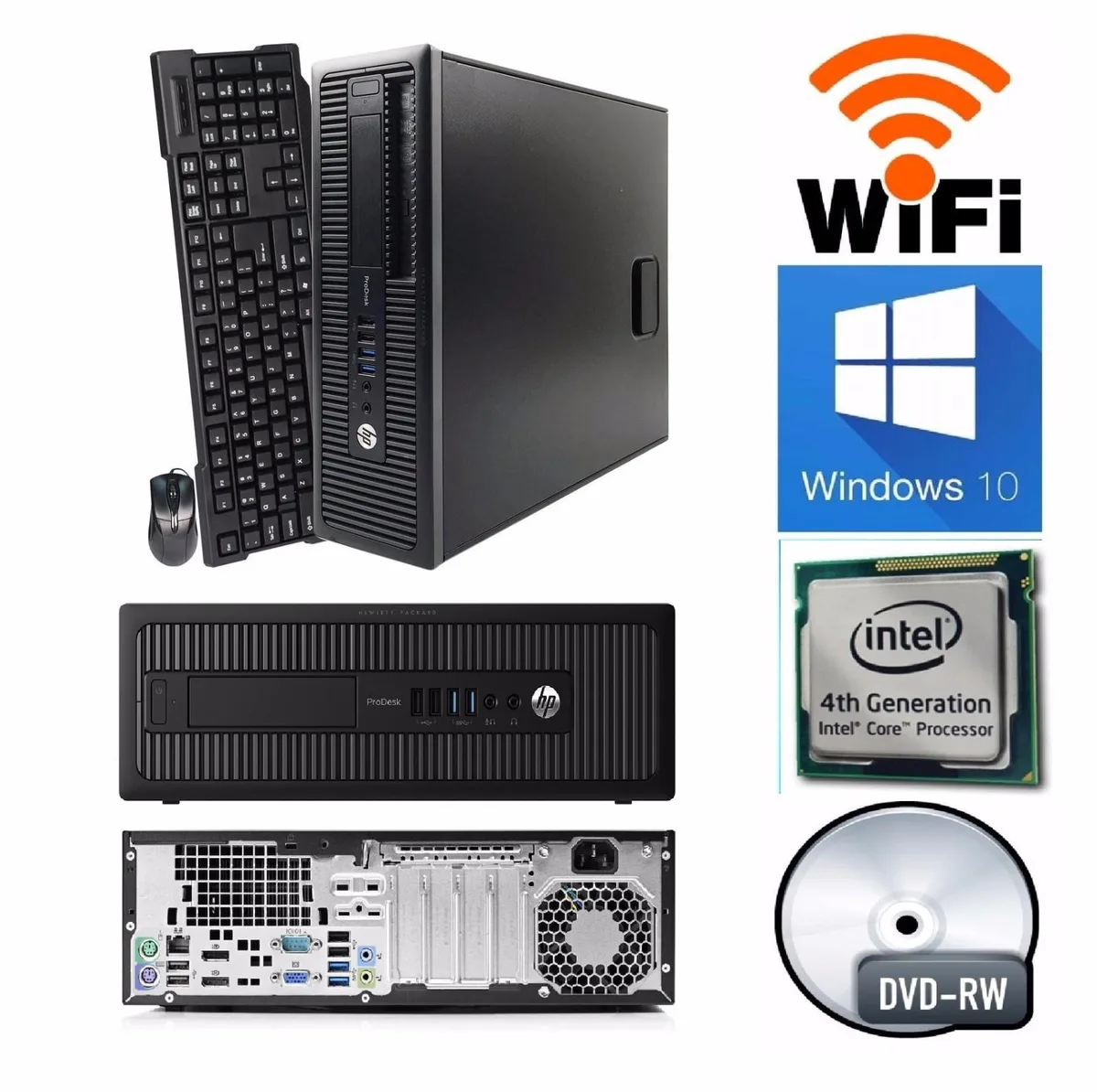 HP HP ProDesk 600 G1 SFF Desktop i5 3.6GHz 8GB 500GB Windows 10 — product photo