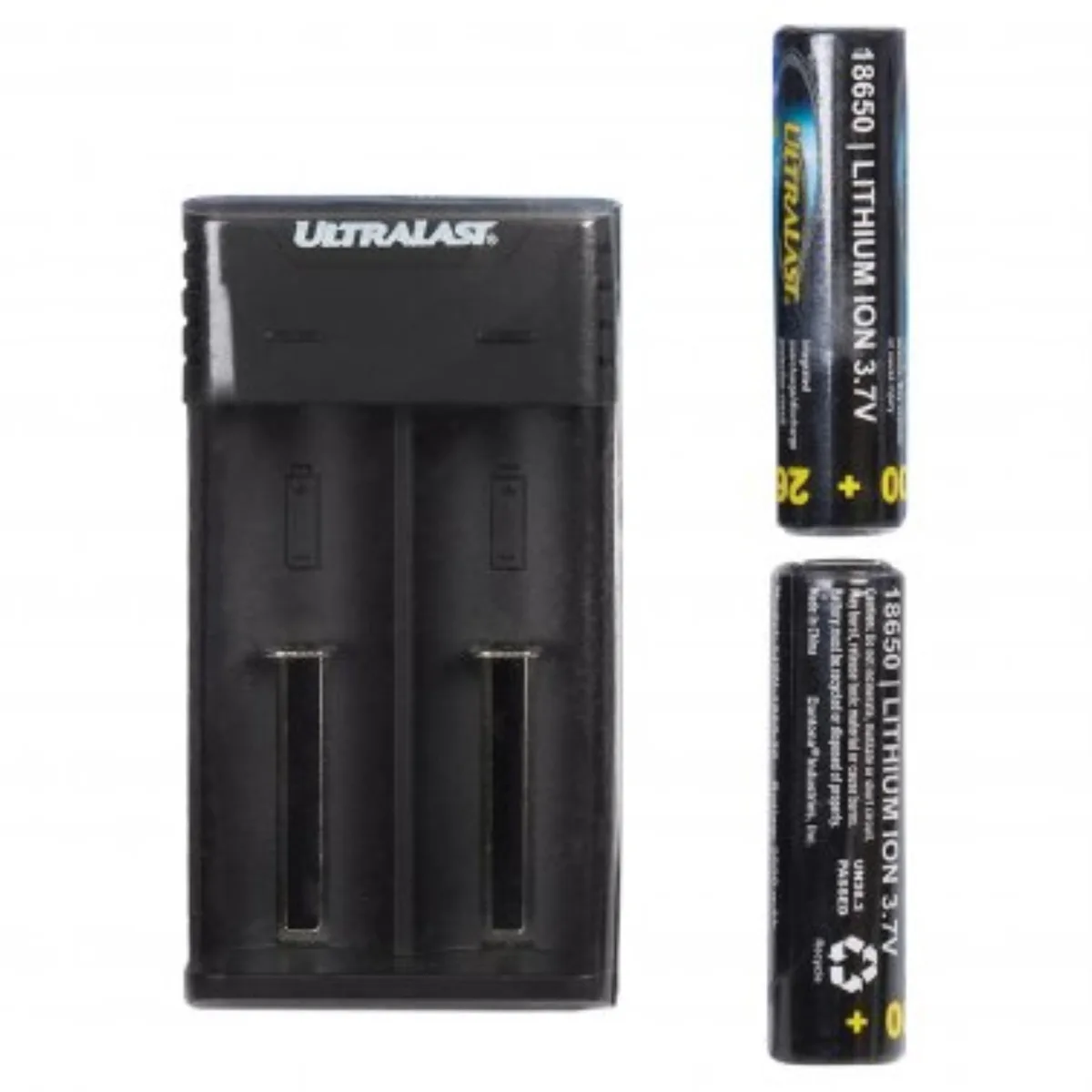 Ultralast Ultralast 18650 Li-Ion Charger Kit with Two Batteries — product photo