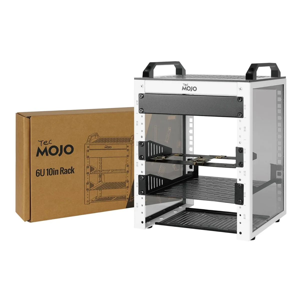  StarTech.com 6U 10 inch Server Rack White 7.87 in Deep — product photo