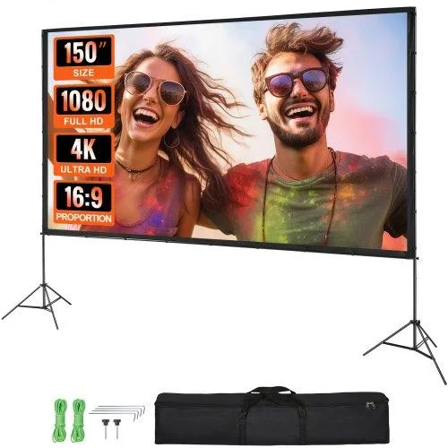 VEVOR VEVOR 150 inch 16:9 Projector Screen with Stand — product photo