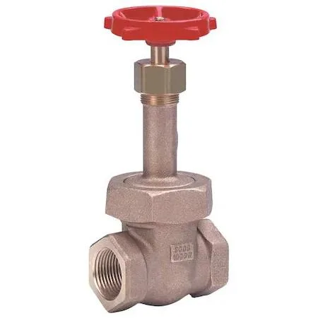 Bronze gate valve with rising stem and wheel handle