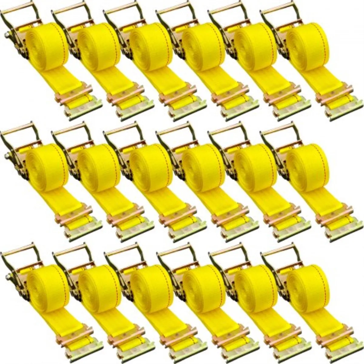 VEVOR VEVOR VV-RS-TD1815 E-Track Ratchet Straps 18PCS 2in x 15ft 4400lbs breaking strength specialty appliance — product photo