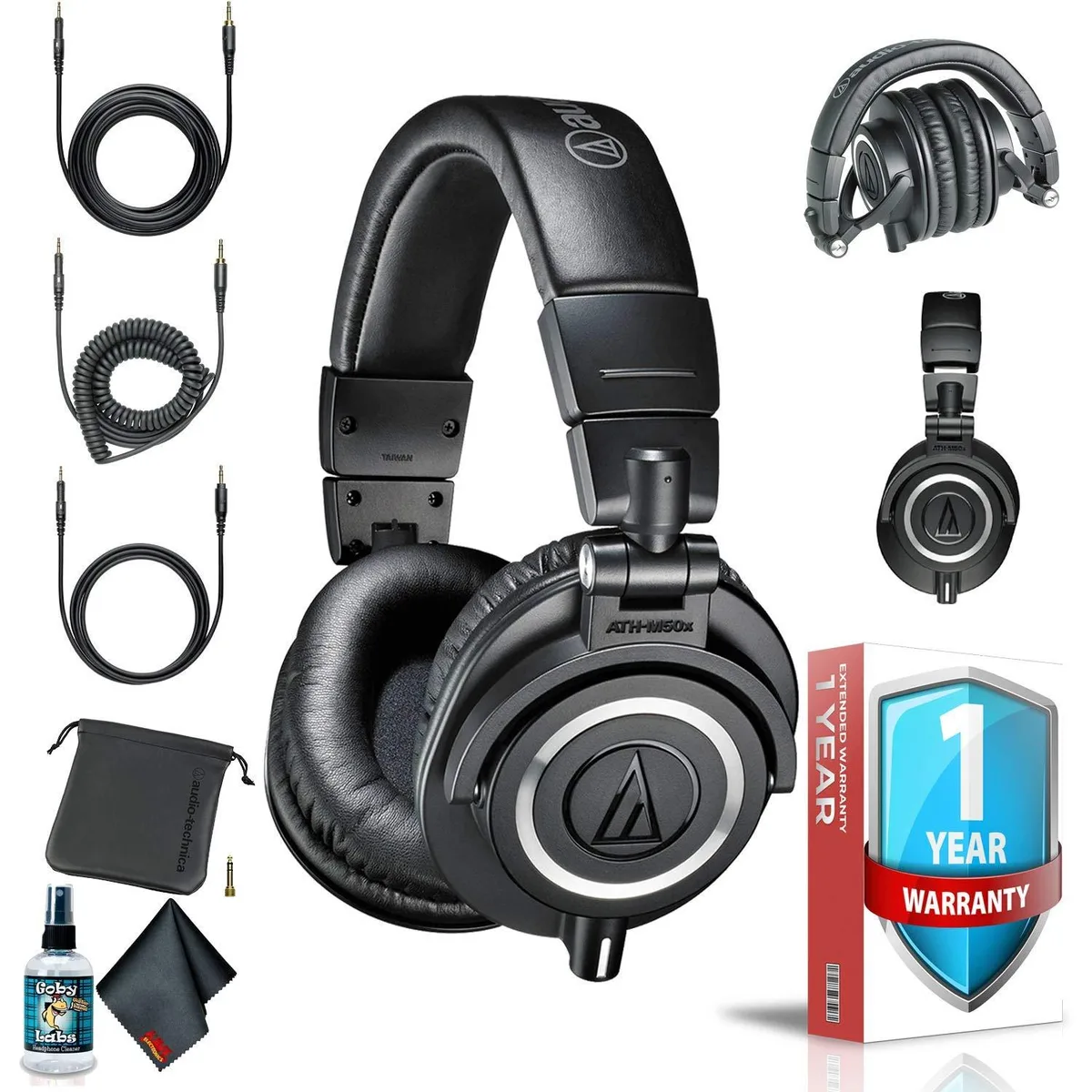 Audio-Technica Audio-Technica ATH-M50x Professional Studio Monitor Headphones Black — product photo