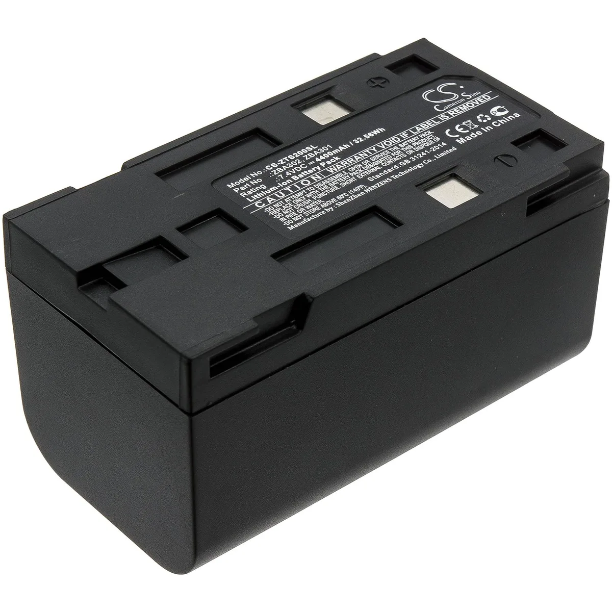 Cameron &amp; Co Cameron &amp; Co DS-CS-ZTS200SL GPS Battery 4.4 Ah Black — product photo