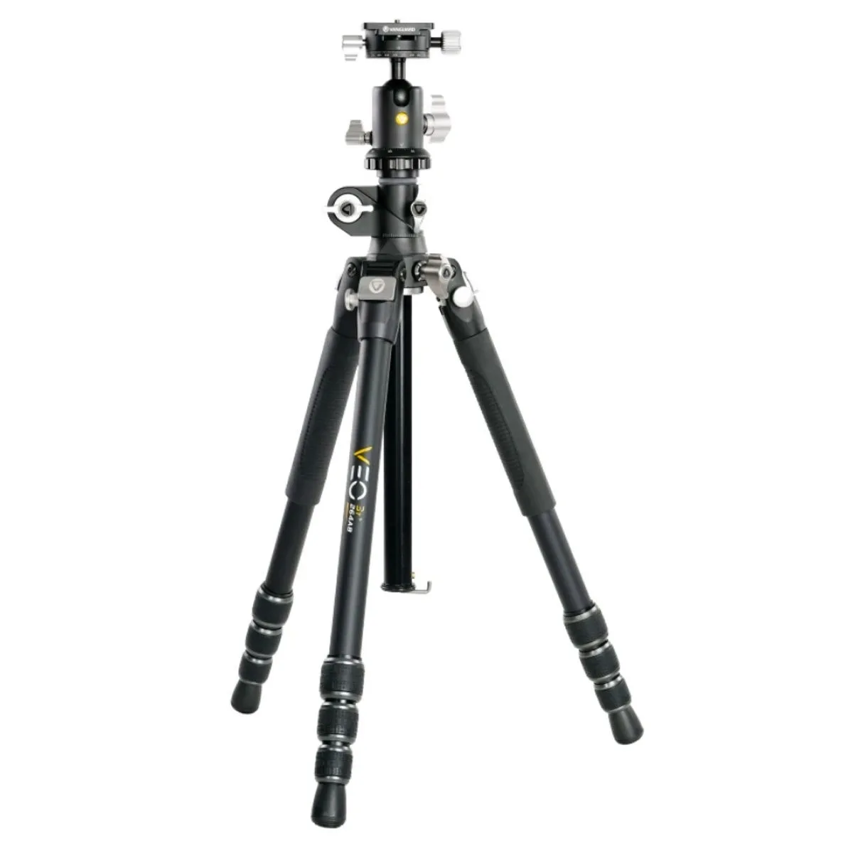 VANGUARD VANGUARD VEO 3T+ 264AB 160S 33 lb 4-Section Aluminum Travel Tripod with Ball Head, Black — product photo