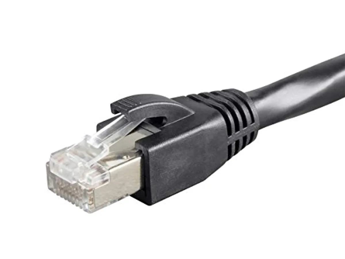 Monoprice Inc. Monoprice 131042 Cat6 network ethernet cable 50 feet 23AWG F/UTP CMP plenum Black — product photo