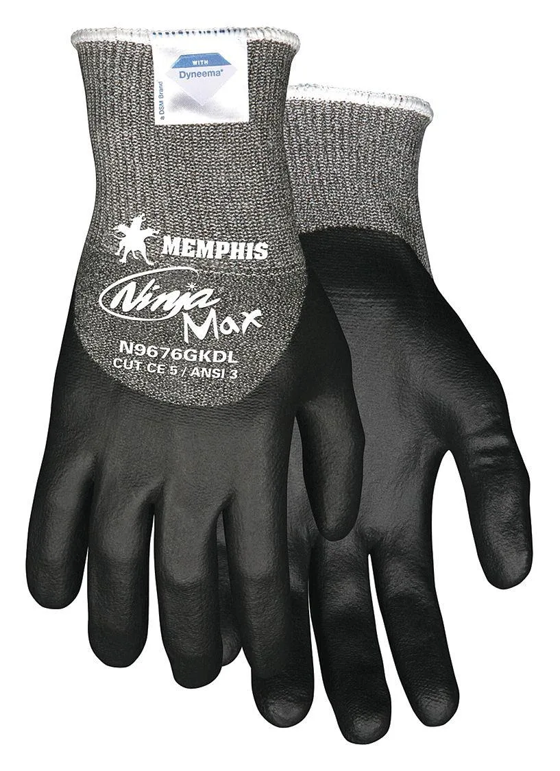 Memphis Memphis Glove 10-3/16 in S Gray Bi Polymer personal protective equipment — product photo