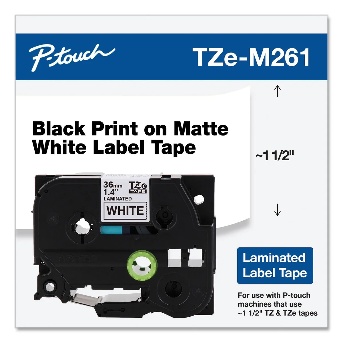 Brother Brother TZEM261 1.4" x 26.2 ft pos accessory — product photo