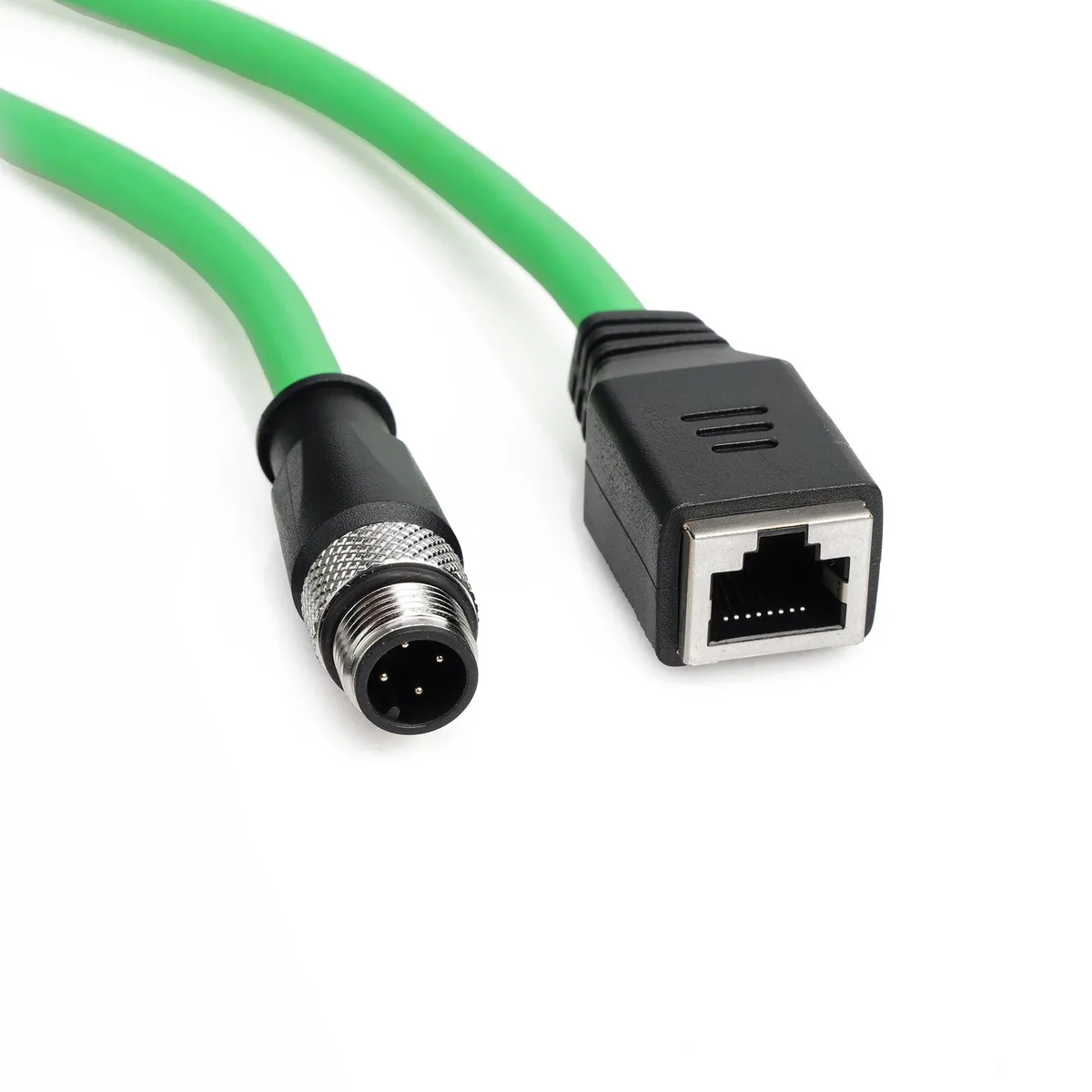 Batianda Batianda M12 4 Pin D-Code Male to RJ45 Female Cat6 2M 2 in 1 accessory — product photo