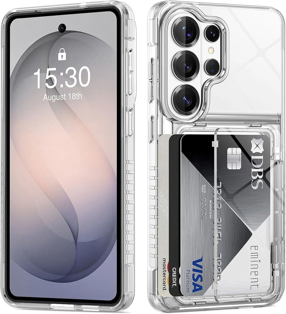 Transcend Transcend Galaxy S26 Ultra 6.9 inch Case Wallet Clear Transparent — product photo