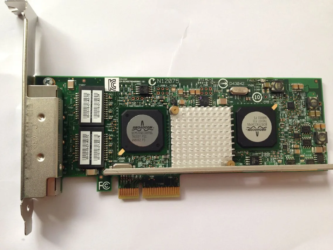 IBM IBM X3850 49Y7949 BCM5709C Quad Port Gigabit Adapter full profile bracket — product photo