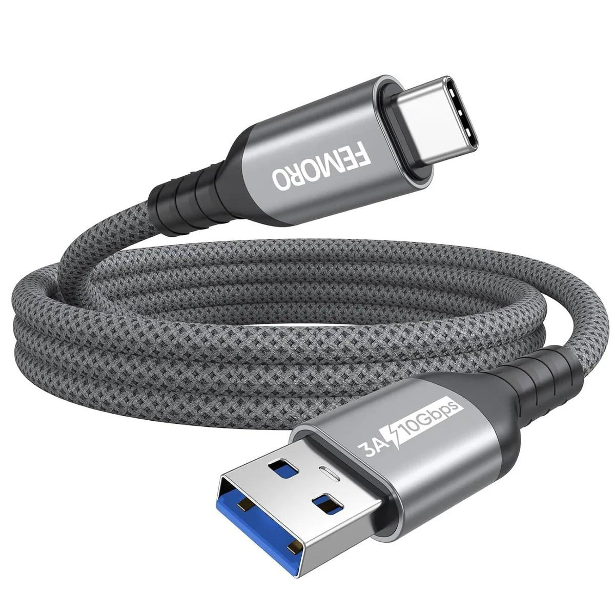 Kootion Kootion USB-A to USB-C Cable 6ft 10Gbps 3A — product photo