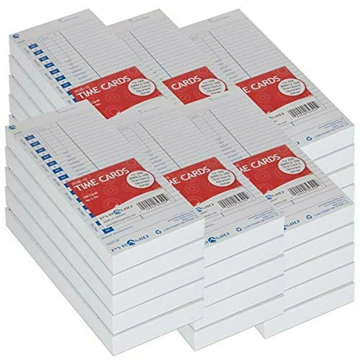 Pyramid Time Systems Pyramid Time Systems 35100-10MB Attendance Cards 1000 Pack — product photo