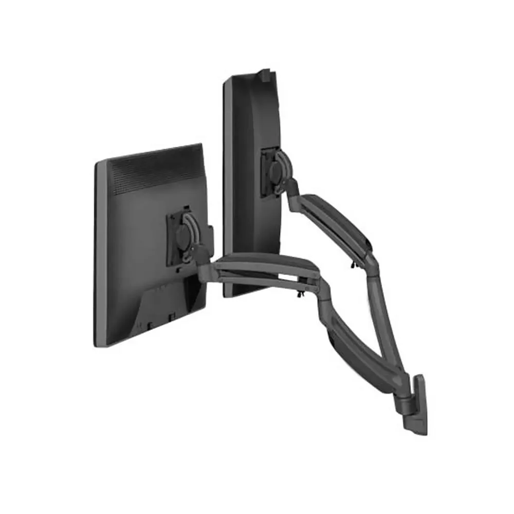 Chief Chief K1W220B dual monitor wall mount arm 13 inch height adjustment 75 100 VESA black — product photo