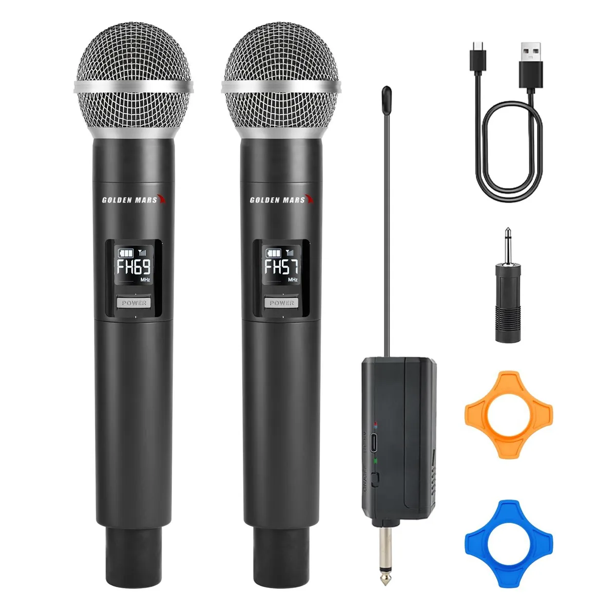  GOLDEN MARS KM1-G1 Wireless Microphone 2.4GHz 500ft — product photo