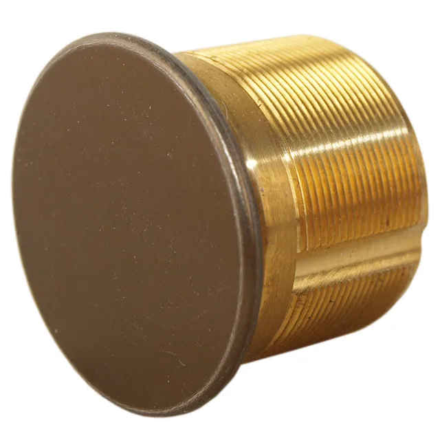 Kaba Group Kaba Group 7160DC-46 1" Duranodic Solid Brass Dummy Mortise Cylinder Door Lock — product photo