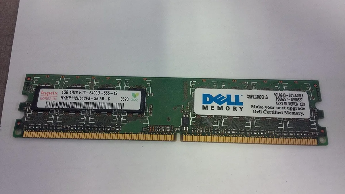 DELL DELL 1GB Memory Upgrade for Dimension 521 SNPXG700C/1G A0763207 — product photo