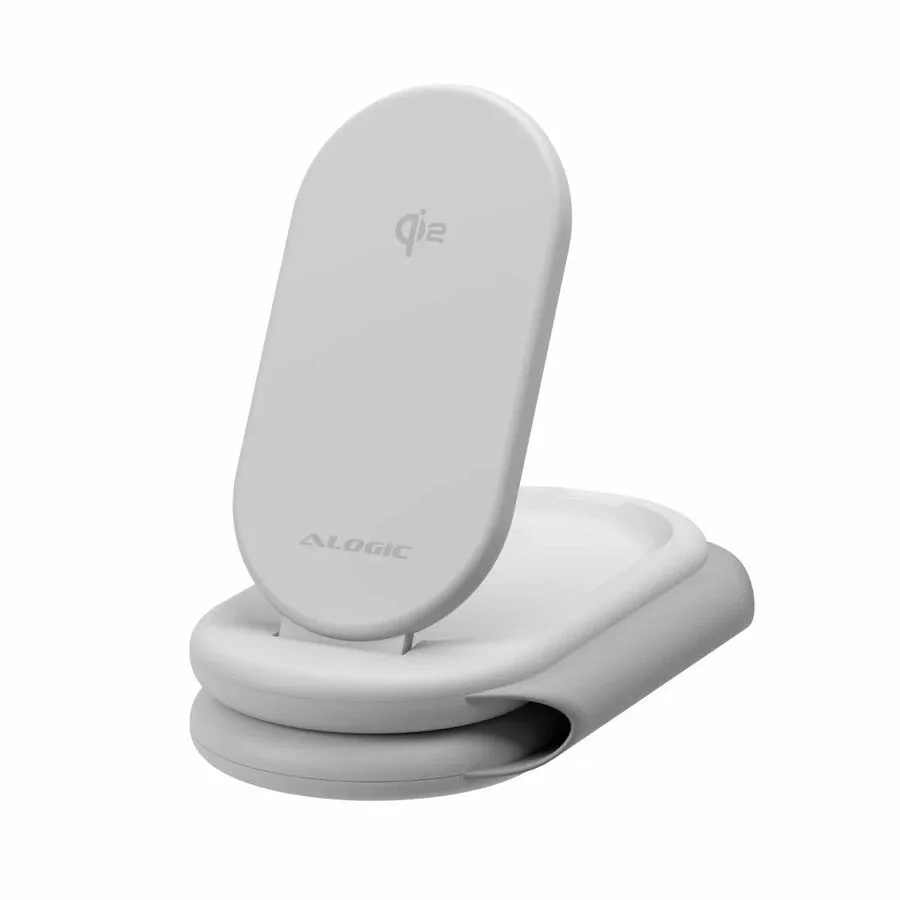 ALOGIC ALOGIC AL31WCPA-WH PackAway 3-in-1 Qi2 Wireless Charger White — product photo