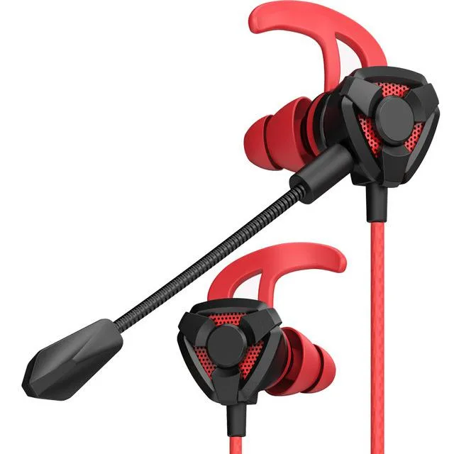 Dongguan Li Hao Hardware Tech Co., Ltd Dongguan Li Hao Hardware Tech Co., Ltd Gaming Earphone 7.1 Stereo Dual Mic 3.5mm Black Red — product photo