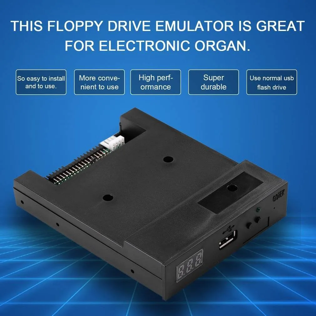 Corn Electronics Corn Electronics 3.5" 1.44MB Floppy Drive Diskette Emulator Black — product photo