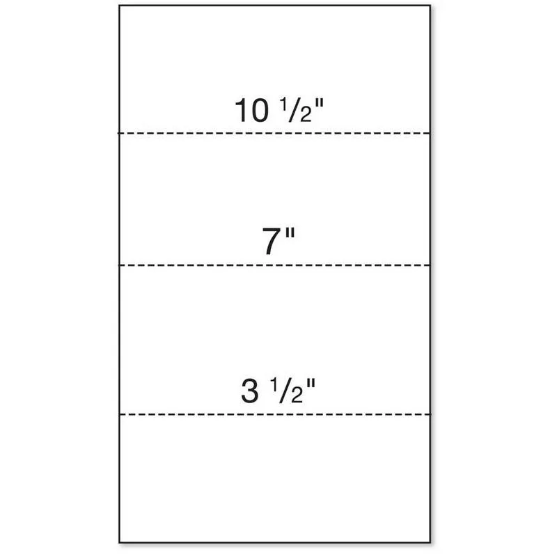 Paris Business Products Paris Business Products Perforated Paper 8.5 x 14in 24lb 92 Bright 2500 Sheets — product photo
