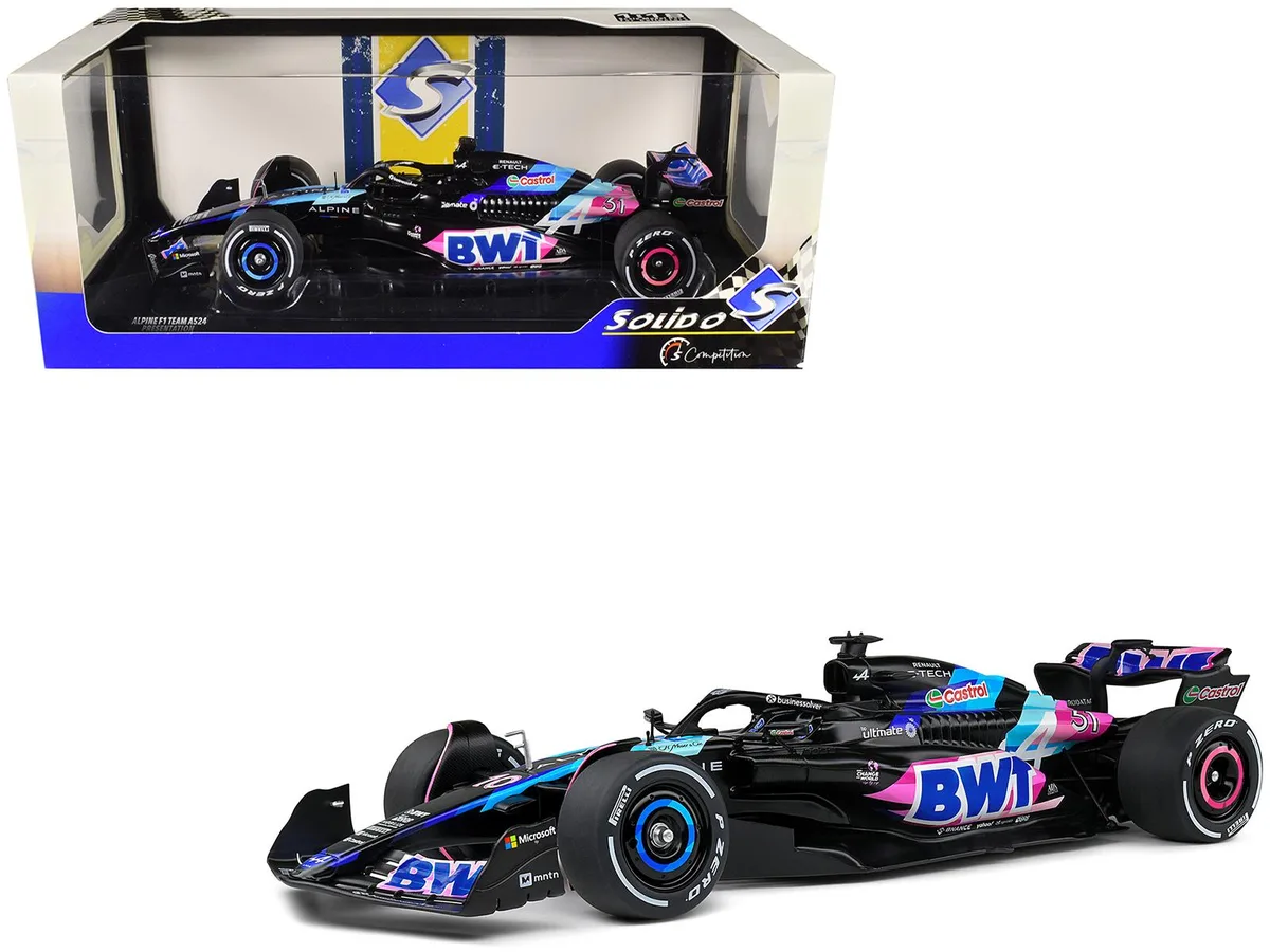 Solido Solido Alpine A524 Presentation Edition BWT 2024 Competition 1/18 Diecast Car — product photo