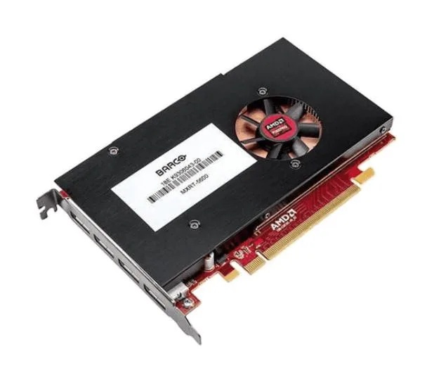 Barco Barco MXRT-5600 AMD FirePro W5100 4GB GDDR5 4x DP workstation graphics card — product photo