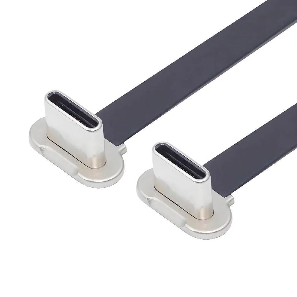 Fervit Fervit Angled USB-C to USB-C Cable 20 cm 65W USB 2.0 Black — product photo
