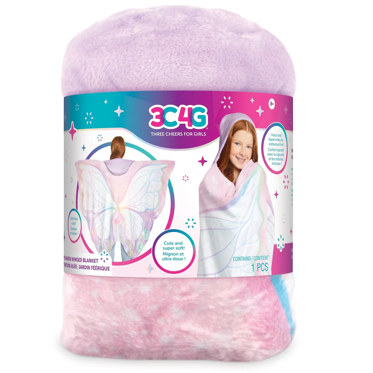 Make It Real Make It Real Fairy Garden Wings Blanket with Hood & Hand Mitts 14032 — product photo