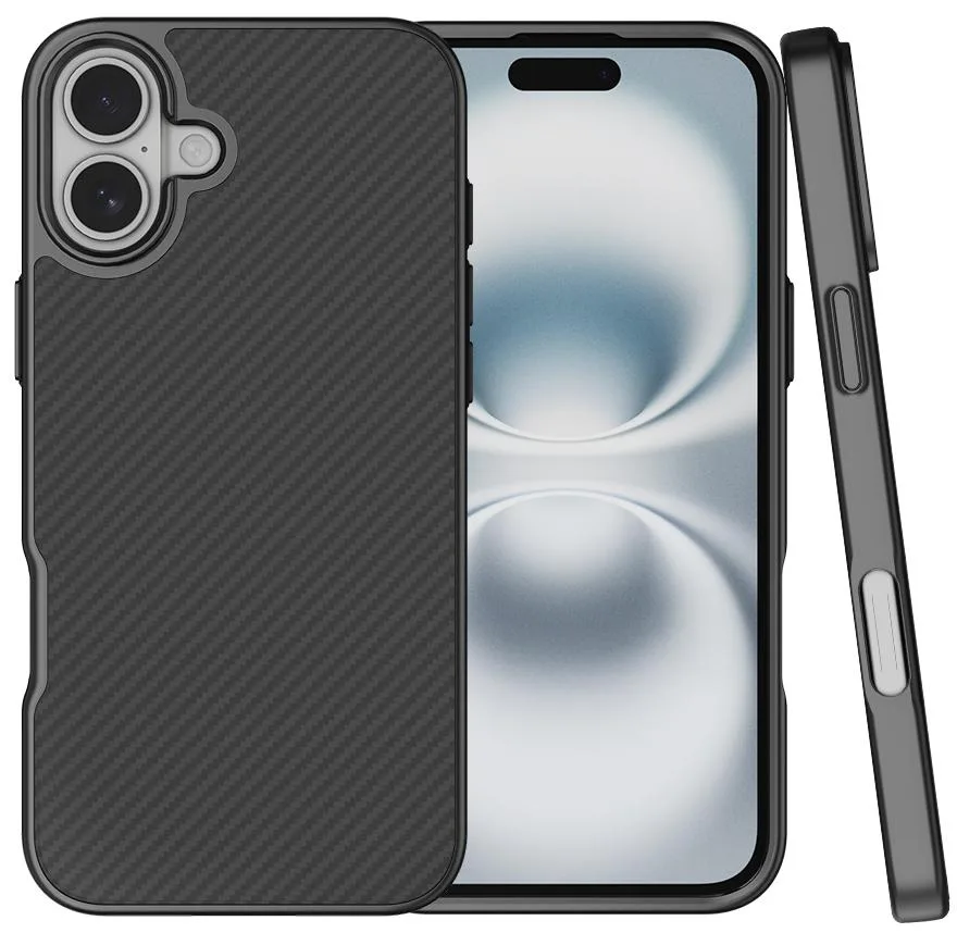 Nakedcellphone Nakedcellphone Stealth Case for iPhone 16 MagSafe Carbon Fiber — product photo